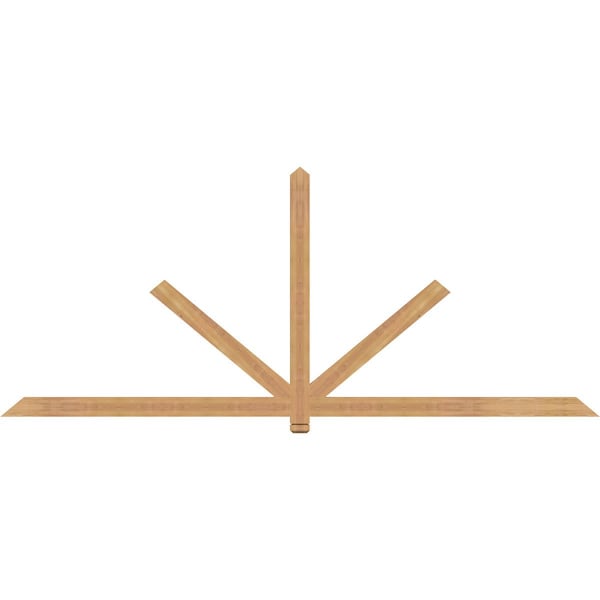 Ekena Millwork Kennewick Timber Gable Bracket, Western Red Cedar, 108"W x 45"H x 1 1/2"D x 3 1/2"F, 10/12 Pitch GBW108X45X0204KEN00SWR - main